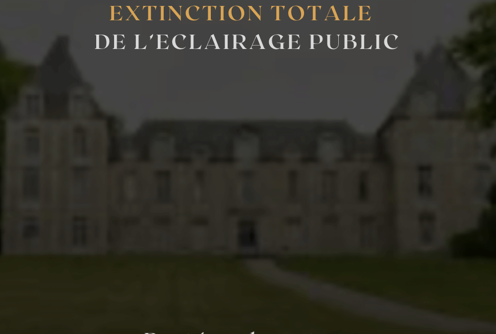 Extinction de l’éclairage public du 28/04 au 11/09/2025