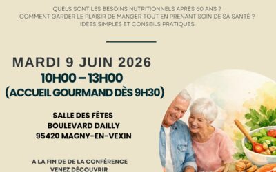 Conférence « Plaisirs dans l&rsquo;assiette » le 9 juin