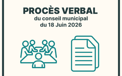 Procès-verbal du conseil municipal du 18 juin 2026